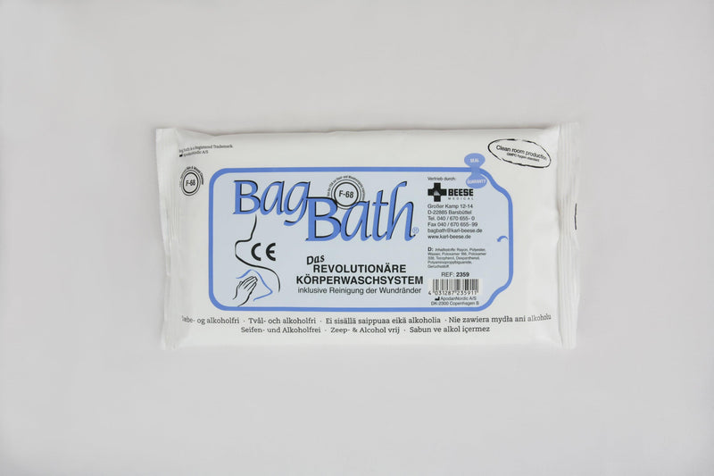 BagBath® Körperwaschsystem, EINWEG-KÖRPER-WASCHSYSTEM OHNE WASSER UND SEIFE, 2359 - Notemed Medizintechnik 