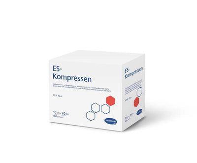 ES-Kompresse steril 12-fach Großpackung 10 x 10 St. / 5 x 5 cm / 7,5 x 7,5 cm / 10 x 10 cm - Notemed Medizintechnik 