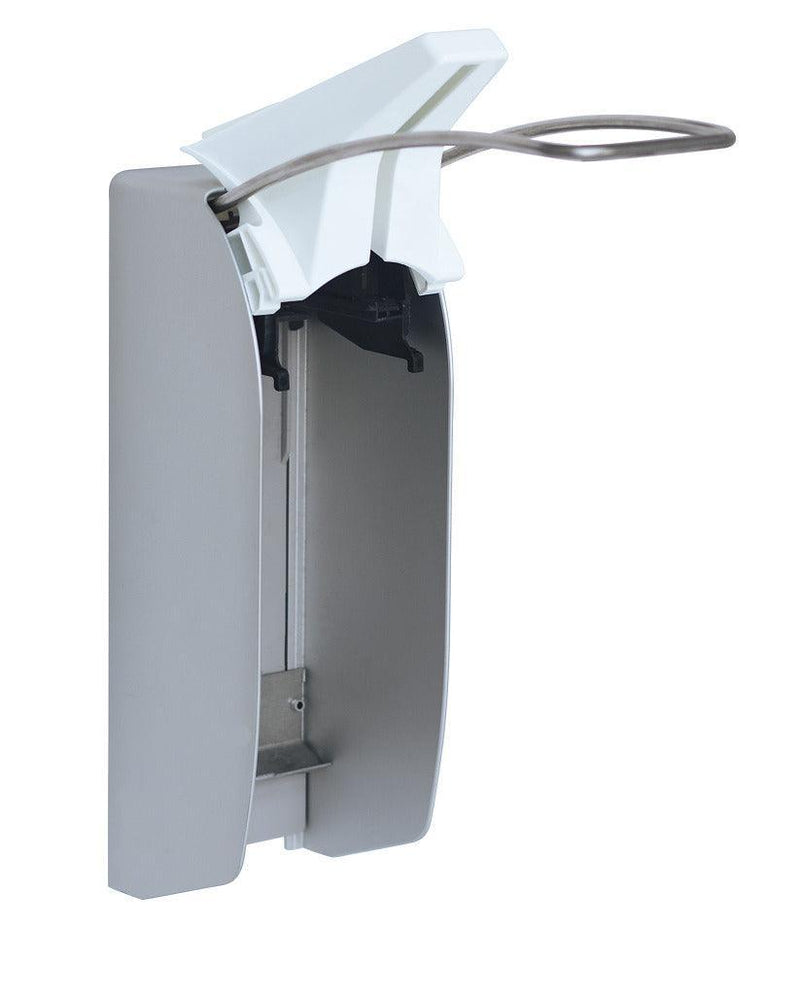 BODE-Eurospender 1 plus ohne Pumpe 1000ml mit langem Armhebel, Einmalpumpe Eurospender 1 plus 1000 ml (Kunststoff), Robuster Metallspender, der selbst stärkeren Belastungen standhält und hohen Hygieneanforderungen gerecht wird, 981552, 981682 - Notemed Medizintechnik 