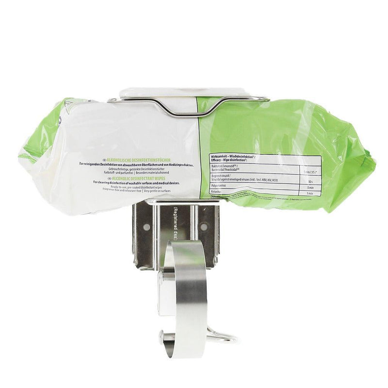 Flow-Pack Wandhalter, Flow-Pack Wandhalter von Bode wird zur Bereitstellung von Desinfektionstücher im Flow-Pack verwendet, 981205 - Notemed Medizintechnik 