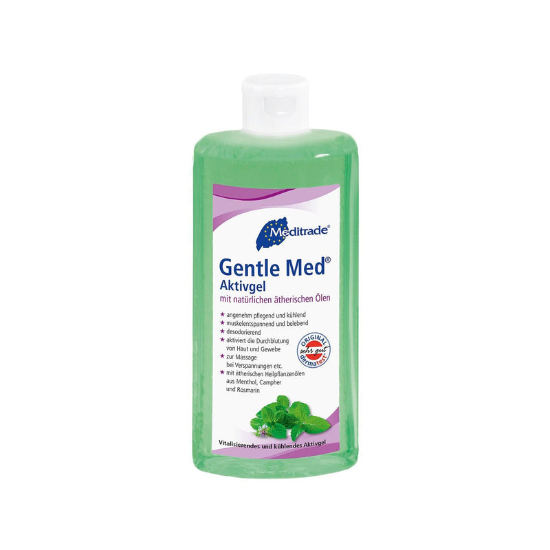 Gentle Med® Aktivgel, 500 ml, VITALISIERENDES UND KÜHLENDES AKTIVGEL MIT ÄTHERISCHEN ÖLEN, 00991D - Notemed Medizintechnik 