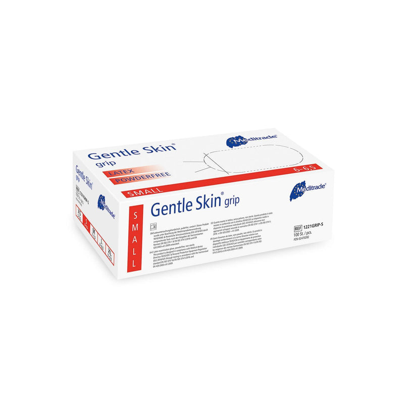 Gentle Skin® grip
 Untersuchungshandschuh aus Latex, puderfrei, X-Large (9), Large (8-8,5), Medium (7-7,5), Small (6-6,5), Small (6-6,5), 1221GRIP-L, 
1221GRIP-M, 
1221GRIP-S, 
1221GRIP-XL