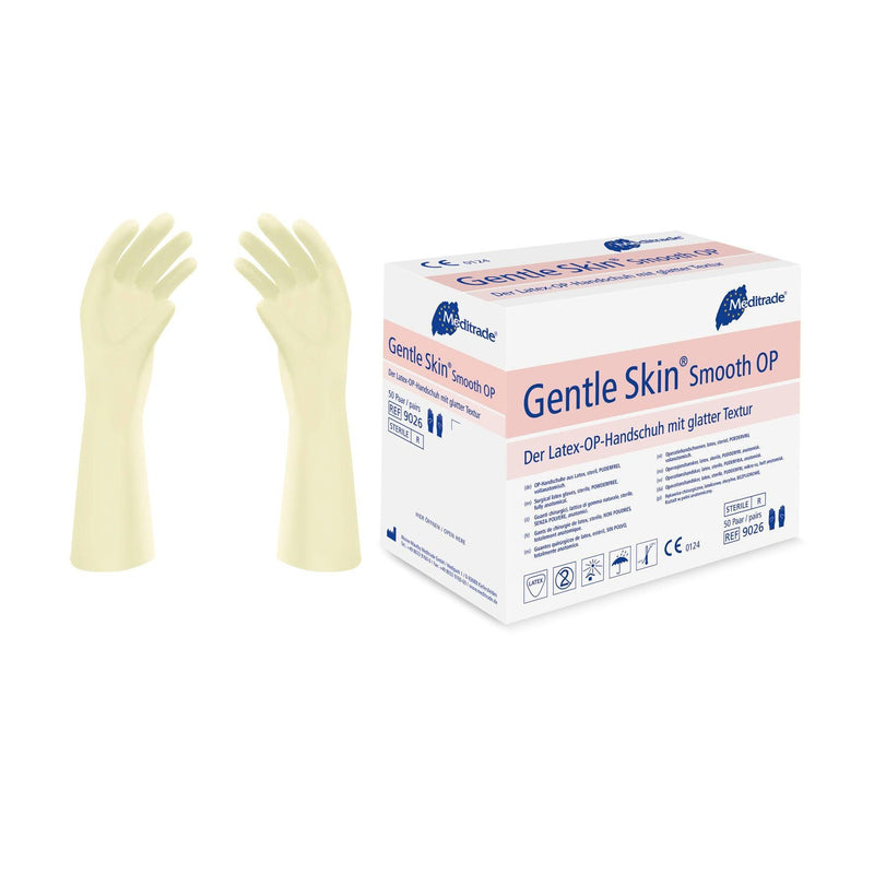 Gentle Skin® Smooth OPOP-Handschuh aus Latex, steril, puderfrei, Gr. 6 - Gr. 9, 90266, 902665, 90267, 902675, 90268, 902685, 90269 - Notemed Medizintechnik 