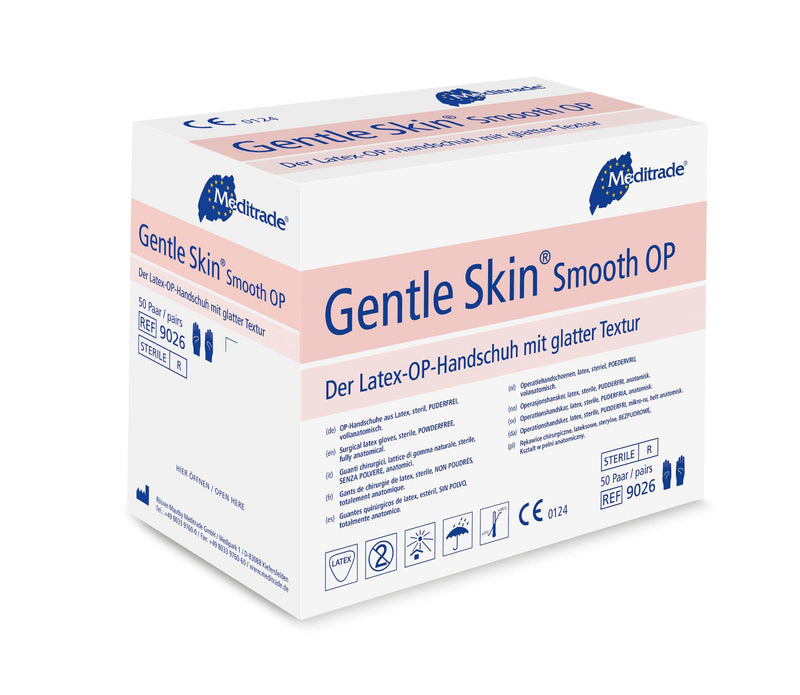 Gentle Skin® Smooth OPOP-Handschuh aus Latex, steril, puderfrei, Gr. 6 - Gr. 9, 90266, 902665, 90267, 902675, 90268, 902685, 90269 - Notemed Medizintechnik 