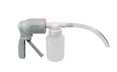 HUM AEROsuc®- Rescue, Handabsaugpumpe, mit 300 ml Absauggefäß und PVC-Absaugschläuchen Title S (Kinder) und L (Erwachsene), HAG01-HP - Notemed Medizintechnik 
