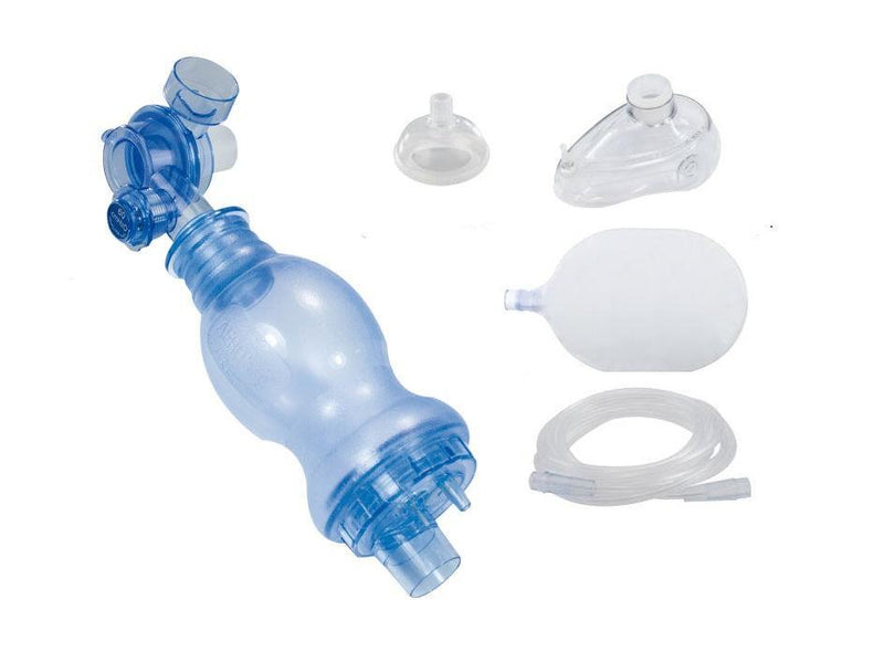 Einweg Beatmungsbeutel, PVC, Baby, Beatmungsbeutel-Set mit Gr. 0, O2-Schlauch und Reservoirbeutel, AERObag - Notemed Medizintechnik 