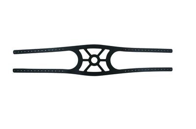 Masken-Bänderung, für AERObag® Beatmungsmasken, 700 mm, schwarz, weiß, 440 mm, weiß, Gummi, AERObag - Notemed Medizintechnik 
