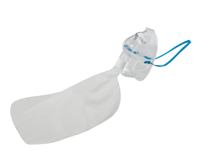 PVC-Hyperventilationsmaske, transparent, mit Nasenklammer und Kopfbänderung, AERObag, HBM06-HV2000E - Notemed Medizintechnik 