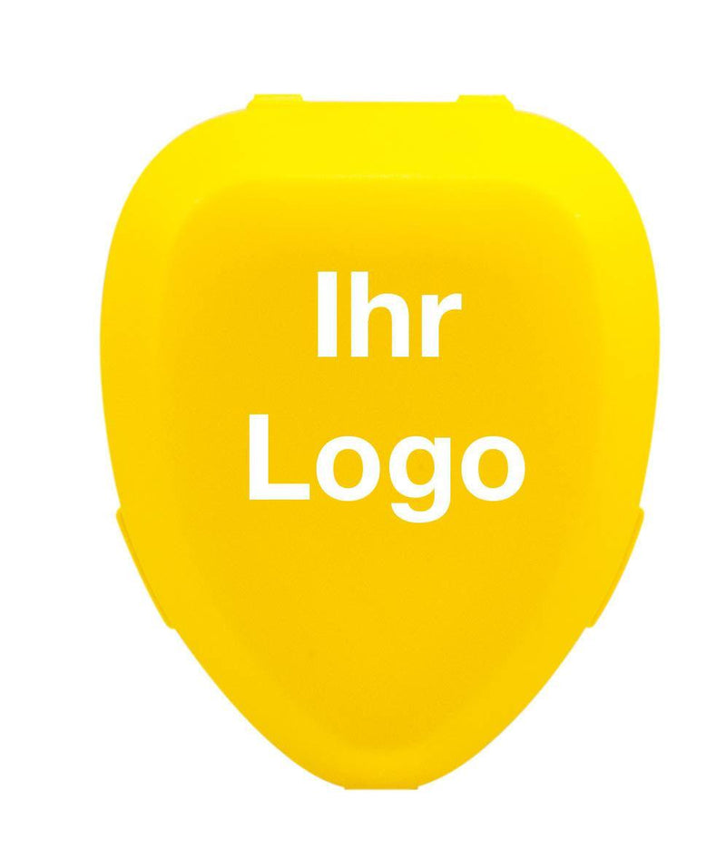 Einmal-Beatmungsmaske, mit Einwegventil, aus PVC, in Hartschalenbox, MIT INDIVIDUELLEM LOGO, blau, rot, gelb, orange, weiß, AERObag - Notemed Medizintechnik 
