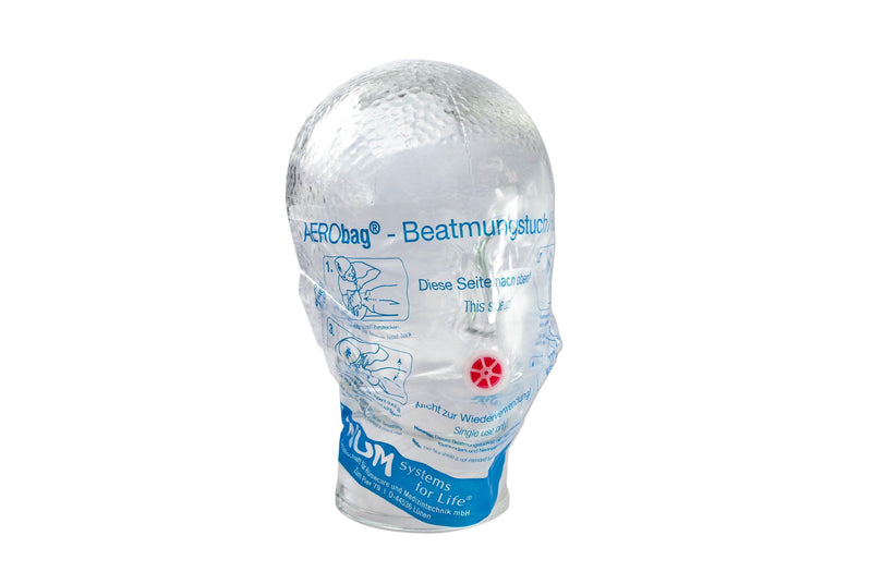 Einmal-Beatmungstuch, mit Einwegventil, aus PE, im Nylon Softcase, AERObag - Notemed Medizintechnik 