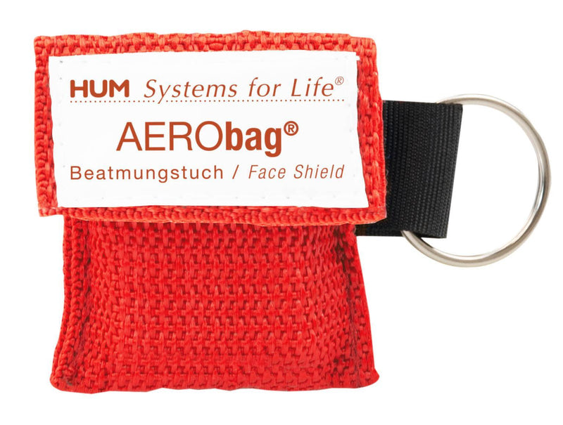 Einmal-Beatmungstuch, mit Einwegventil, aus PE, im Nylon Softcase, AERObag - Notemed Medizintechnik 