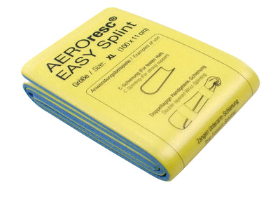 EASY Splint Set-Ersatzschienen, Größe XL, gefaltet, 100 x 11 cm, gelb/blau HUM
