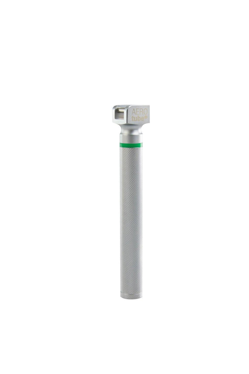 Kaltlicht-Laryngoskopgriff, Mehrweg Laryngoskopspatel, (grüner Standard) Macintosh, Miller, ECO-Version, AEROtube - Notemed Medizintechnik 