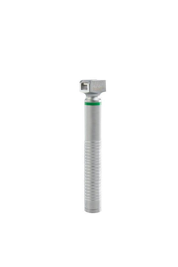 Kaltlicht-Laryngoskopgriff, Mehrweg Laryngoskopspatel, (grüner Standard) Macintosh, Miller, Pro-Version, AEROtube - Notemed Medizintechnik 