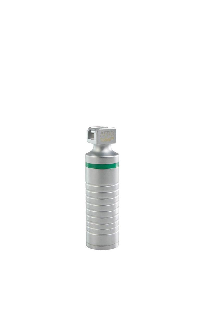 Kaltlicht-Laryngoskopgriff, Mehrweg Laryngoskopspatel, (grüner Standard) Macintosh, Miller, Pro-Version, AEROtube - Notemed Medizintechnik 