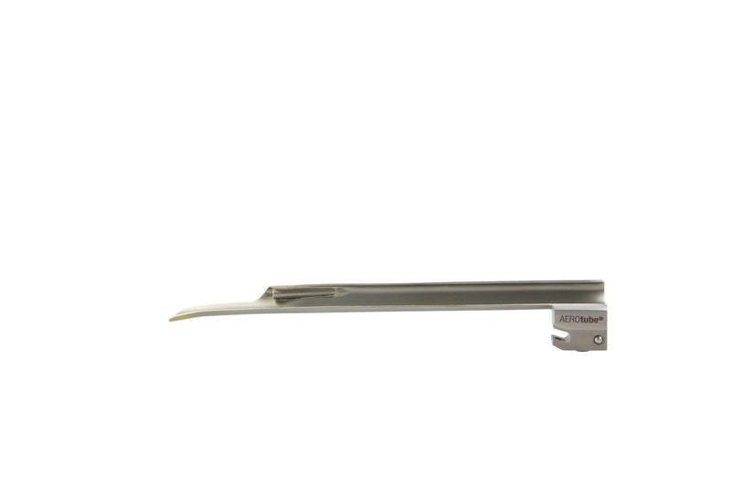 Kaltlicht-Laryngoskopgriff, Mehrweg Laryngoskopspatel, (grüner Standard) Macintosh, Miller, Pro-Version, AEROtube - Notemed Medizintechnik 