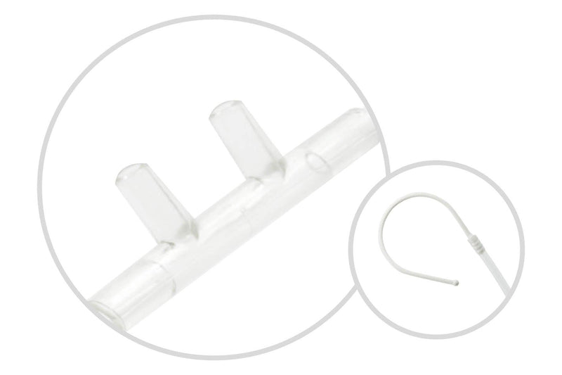 Sauerstoffbrille geraden Nasenstutzen, soft, O2-Nasenbrillen, PVC, Sicherheitsschlauch - Notemed Medizintechnik 