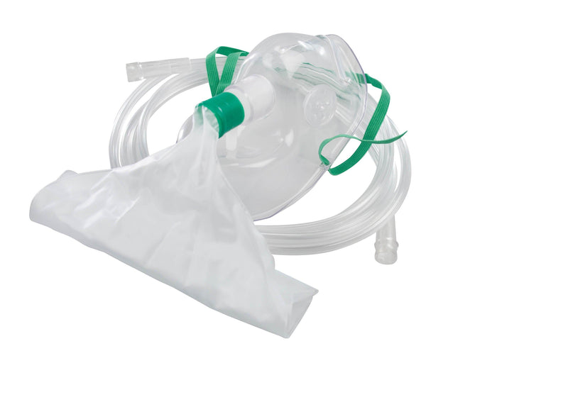 Sauerstoffmasken aus transparentem PVC, für Kinder, mit formbarem Nasenclip und elastischem Kopfhalteband, AEROpart - Notemed Medizintechnik 