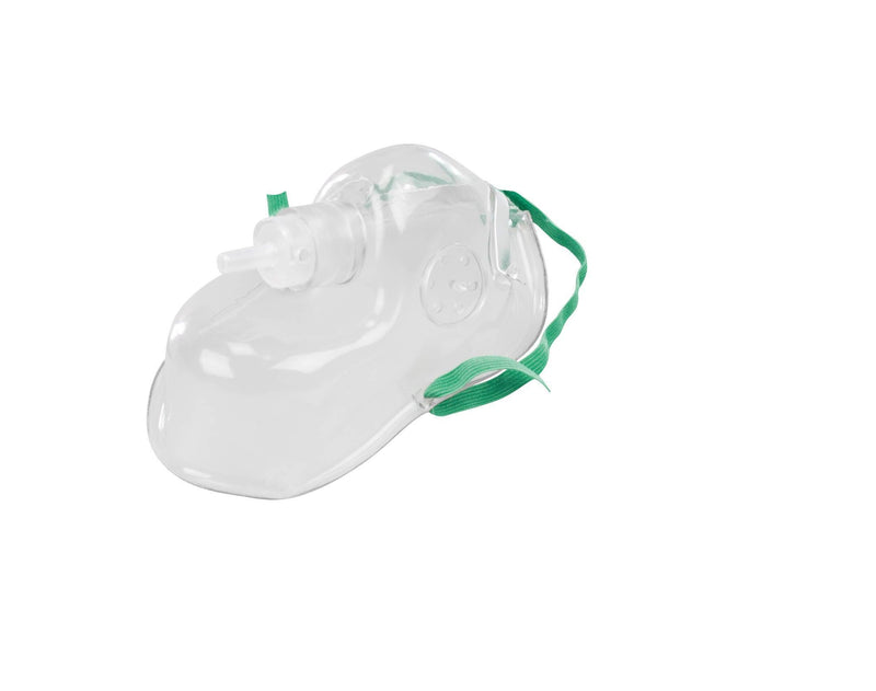 Sauerstoffmasken aus transparentem PVC, für Kinder, mit formbarem Nasenclip und elastischem Kopfhalteband, AEROpart - Notemed Medizintechnik 