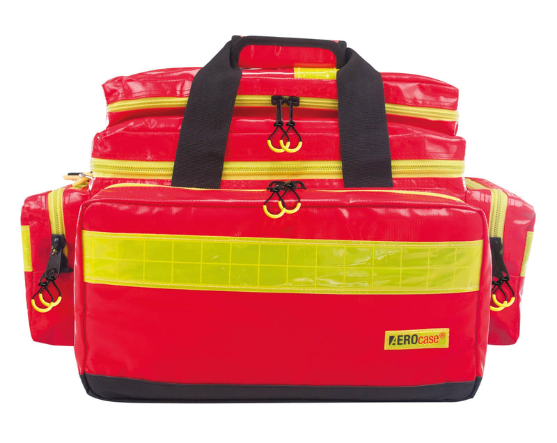 Notfalltasche, Größe L, Planenmaterial, gelb, blau, rot, Polyester, blau, rot, schwarz, Pro 1R BL1 - Notemed Medizintechnik 
