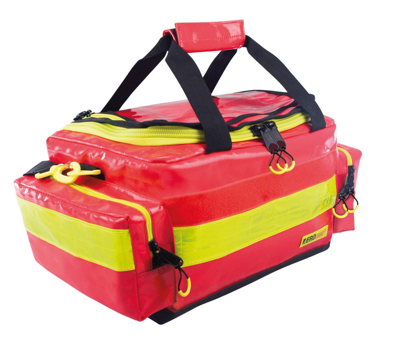 Notfalltasche, Größe M, Planenmaterial, blau, rot, Polyester, blau, rot, Pro 1R BM1 - Notemed Medizintechnik 