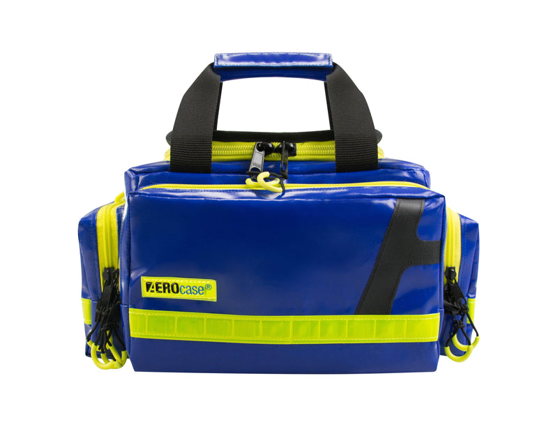 Notfalltasche, Größe S, Planenmaterial, blau, rot, Polyester, blau, rot, Pro 1R BS1 - Notemed Medizintechnik 