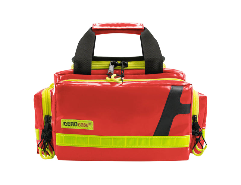 Notfalltasche, Größe S, Planenmaterial, blau, rot, Polyester, blau, rot, Pro 1R BS1 - Notemed Medizintechnik 