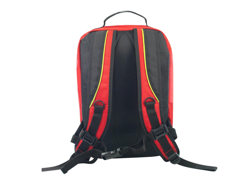 Tagesrucksack, DAYbag, Nylon, leuchtblau, rot, schwarz - Notemed Medizintechnik 