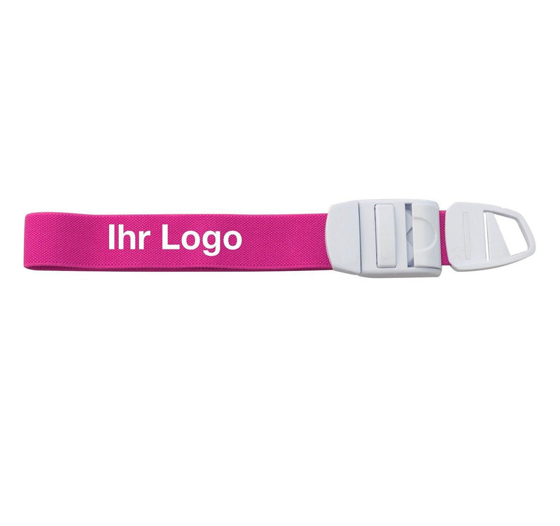 Einhand-Venenstauer, Venenstauer mit individuellem LOGO, grün, orange, olivgrün, pink, rot, violett, weiß, gelb, AEROfusion - Notemed Medizintechnik 