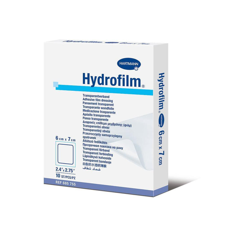 Hydrofilm Folienverband, steril, 6 x 7cm, 10 x 12,5 cm, 10 x 15 cm, 15 x 20 cm, 10 x 25 cm, 12 x 25 cm, 20 x 30 cm, 685755, 685756, 685757, 685758, 685759, 685760, 685761, 685762, 685763, 685764, 685765 - Notemed Medizintechnik 