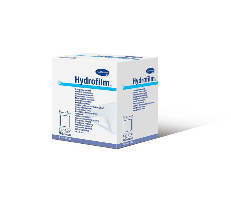 Hydrofilm Folienverband, steril, 6 x 7cm, 10 x 12,5 cm, 10 x 15 cm, 15 x 20 cm, 10 x 25 cm, 12 x 25 cm, 20 x 30 cm, 685755, 685756, 685757, 685758, 685759, 685760, 685761, 685762, 685763, 685764, 685765 - Notemed Medizintechnik 