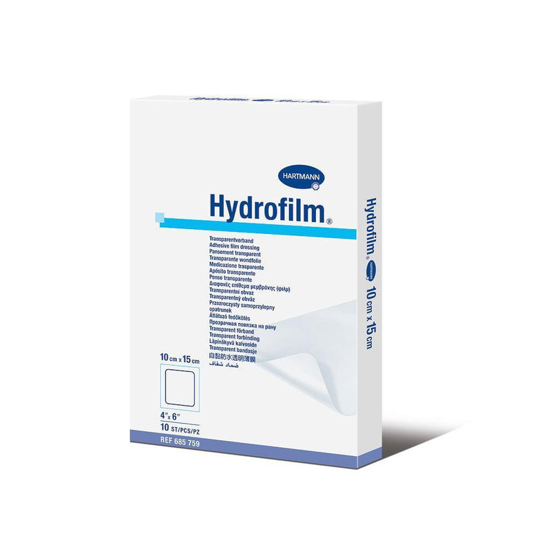 Hydrofilm Folienverband, steril, 6 x 7cm, 10 x 12,5 cm, 10 x 15 cm, 15 x 20 cm, 10 x 25 cm, 12 x 25 cm, 20 x 30 cm, 685755, 685756, 685757, 685758, 685759, 685760, 685761, 685762, 685763, 685764, 685765 - Notemed Medizintechnik 