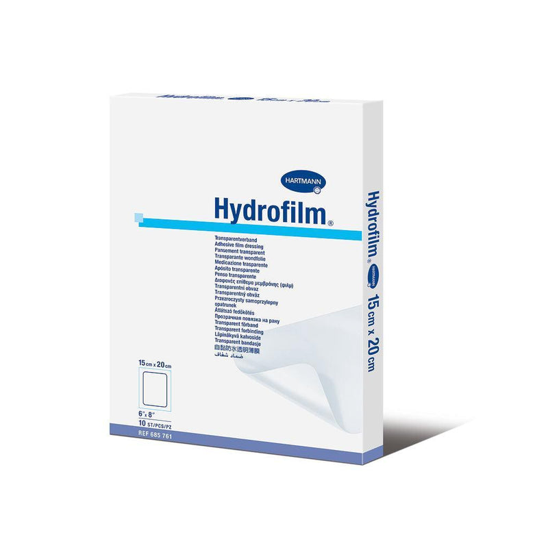 Hydrofilm Folienverband, steril, 6 x 7cm, 10 x 12,5 cm, 10 x 15 cm, 15 x 20 cm, 10 x 25 cm, 12 x 25 cm, 20 x 30 cm, 685755, 685756, 685757, 685758, 685759, 685760, 685761, 685762, 685763, 685764, 685765 - Notemed Medizintechnik 