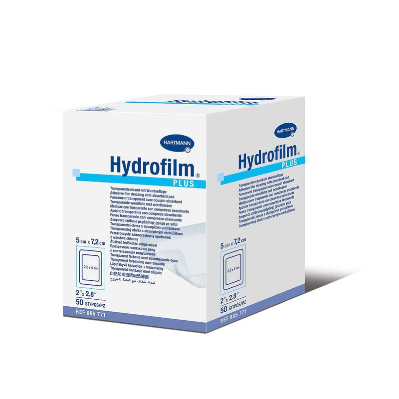 Hydrofilm Plus steril, 5 x7,2cm, 9 x 10 cm, 9 x 15 cm, 10 x 12 cm, 10 x 20 cm, 10 x 25 cm, 10 x 30 cm, Transparentverband, Pflaster, Wundschnellverband, Wundpflaster, 685770, 685771, 685772, 685773, 685774, 685775, 685776, 685777, 685778, 685779, 685780 - Notemed Medizintechnik 