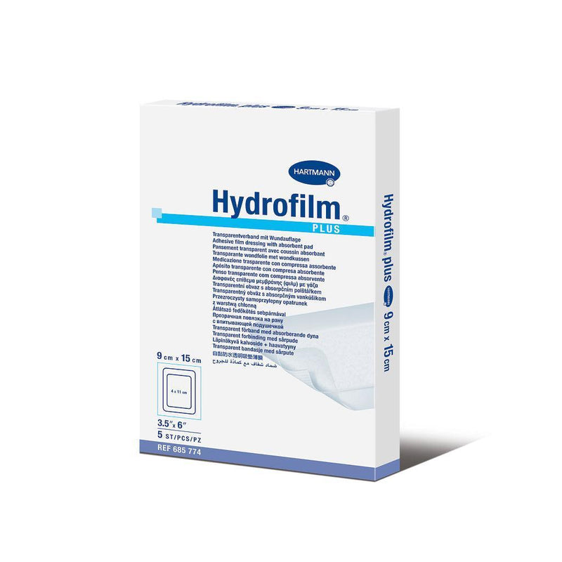 Hydrofilm Plus steril, 5 x7,2cm, 9 x 10 cm, 9 x 15 cm, 10 x 12 cm, 10 x 20 cm, 10 x 25 cm, 10 x 30 cm, Transparentverband, Pflaster, Wundschnellverband, Wundpflaster, 685770, 685771, 685772, 685773, 685774, 685775, 685776, 685777, 685778, 685779, 685780 - Notemed Medizintechnik 
