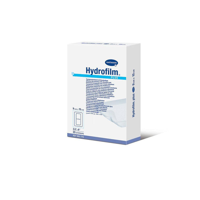 Hydrofilm Plus steril, 5 x7,2cm, 9 x 10 cm, 9 x 15 cm, 10 x 12 cm, 10 x 20 cm, 10 x 25 cm, 10 x 30 cm, Transparentverband, Pflaster, Wundschnellverband, Wundpflaster, 685770, 685771, 685772, 685773, 685774, 685775, 685776, 685777, 685778, 685779, 685780 - Notemed Medizintechnik 