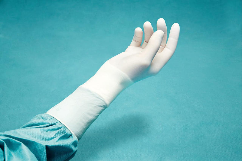 Peha-taft latex OP-Handschuhe, steril, Pkg. á 50 Paar, Gr. 5.5 bis Gr. 9, für alle chirurgischen Eingriffe, puderfreie Einmal-OP-Handschuhe, Einweghandschuhe, 942589, 942590, 
942591, 
942592, 
942593, 
942594, 
942595, 
942596 Hartmann