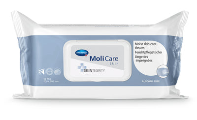 MoliCare Skin Feuchtpflegetücher, bequeme und zeitsparende Reinigung für die Inkontinenz- pflege; getränkt mit Reinigungs-lotion, 995038 Hartmann