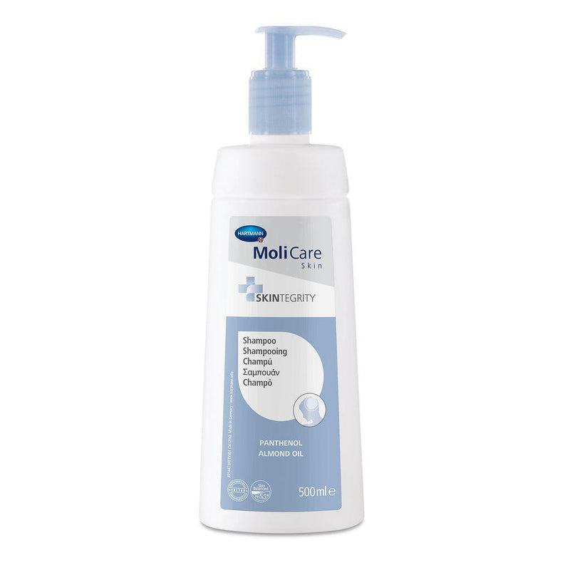MoliCare Skin Shampoo, 500 ml, zur schonenden Reinigung für das Haar und trockene, empfindliche Kopfhaut; pH-hautneutral, 995017 - Notemed Medizintechnik 