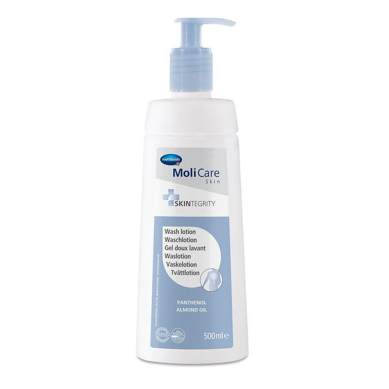 MoliCare Skin Waschlotion, 250 ml, 500 ml, milde Reinigung empfindlicher Haut, beim Duschen oder Baden, 995040, 995014 - Notemed Medizintechnik 