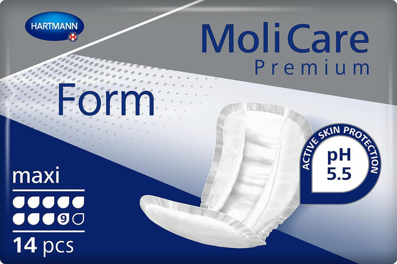 MoliCare Premium Form maxi 9 Tropfen, geschlechtsneutrales Produkt bei schwerer Harn- und Stuhlinkontinenz, anatomische Vorlage, Inkontinenzvorlage, 168619, PZN 12458483 - Notemed Medizintechnik 
