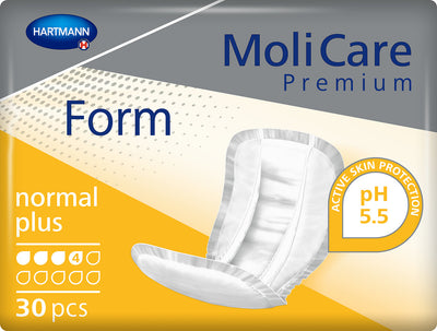 MoliCare Premium Form normal 3 Tropfen, anatomische Vorlage, Inkontinenzvorlage, Geschlechtsneutrales Produkt für leichte Harn- und Stuhlinkontinenz, 168119, PZN 12458336 Hartmann