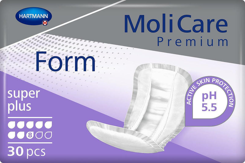 MoliCare Premium Form super plus 8 Tropfen, geschlechtsneutrales Produkt bei schwerer Harn- und Stuhlinkontinenz, anatomische Vorlage, Inkontinenzvorlage, 168919, PZN 12458460 - Notemed Medizintechnik 
