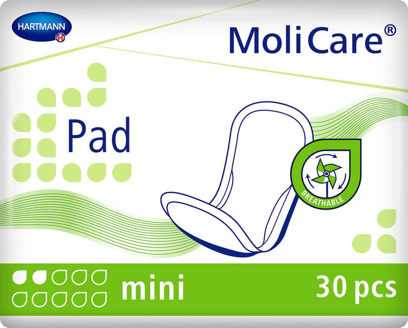 MoliCare Pad 2 / 3 / 4 Tropfen, Zuverlässige Einlagen für Schutz bei leichter bis mittlerer Blasenschwäche, Geeignet für Frauen und Männer, 168100, 
14029177, 
168101, 
14029183, 
168102, 
14029208 Hartmann