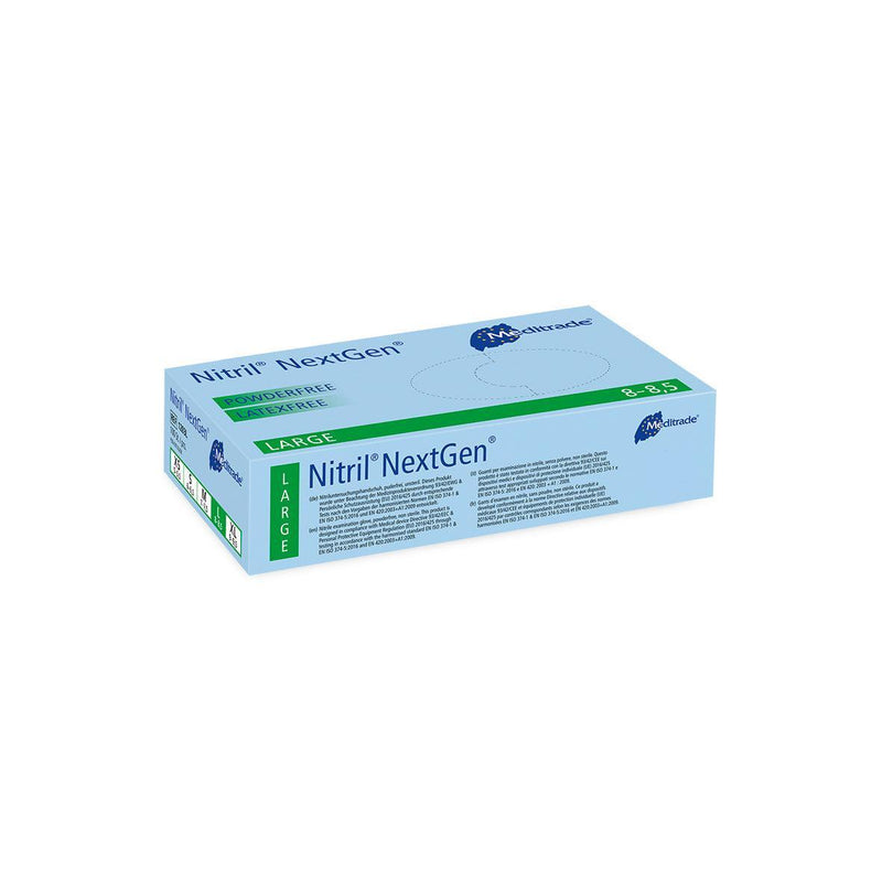 Nitril® NextGen®
 Untersuchungshandschuh aus Nitril, puderfrei, X-Large (9), Large (8-8,5), Medium (7-7,5), Small (6-6,5), Small (6-6,5), X-Small (5,5), 1283XL, 
 1283L, 
 1283M, 
 1283S, 
 1283XS