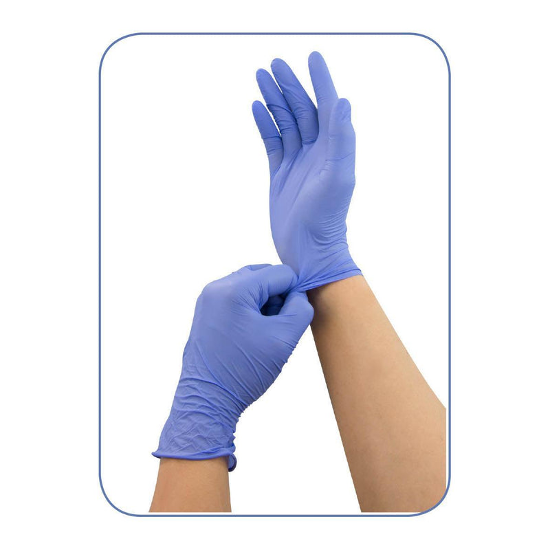 EASY Gloves Nitrile Light blau, Einmal- Untersuchungs- und Schutzhandschuhe, Box (VE) = 135, 150 Stück, AEROuse - Notemed Medizintechnik 