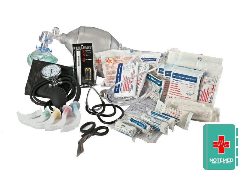 Notfallrucksack, Rettungsrucksack, Leichter und kompakter Rettungsrucksack, ohne Modultaschen, Corduramaterial, ultraRESCUE LITE, SAN-400-R-L - Notemed Medizintechnik 