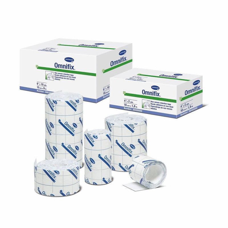 Omnifix elastic 10m lang, in Faltschachteln, 2,5 cm x 10 m, 10 cm x 10 m, 15 cm x 10 m, 20 cm x 10 cm, 30 cm x 10 m, Fixierpflaster, zur vollflächigen Verbandabdeckung und Verbandfixierung, 900606, 
900602, 
900603, 
900604, 
900605, 
900607 Hartmann