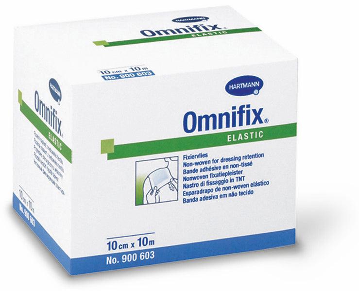 Omnifix elastic 10m lang, in Faltschachteln, 2,5 cm x 10 m, 10 cm x 10 m, 15 cm x 10 m, 20 cm x 10 cm, 30 cm x 10 m, Fixierpflaster, zur vollflächigen Verbandabdeckung und Verbandfixierung, 900606, 
900602, 
900603, 
900604, 
900605, 
900607 Hartmann