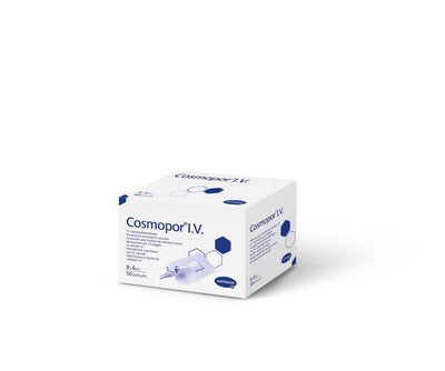 Cosmopor I.V. steril 8 x 6 cm, Kanülenfixierverband, Kanülenfixierplaster, Katheterpflaster, Kanülenfixierung, 900805 - Notemed Medizintechnik 